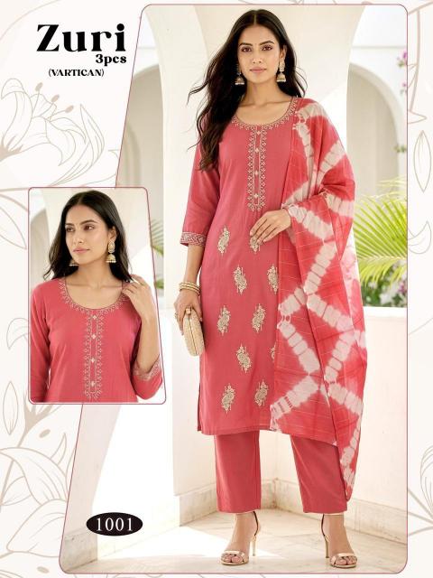 ZURI  3PCS  WHOLESALE KURTI 