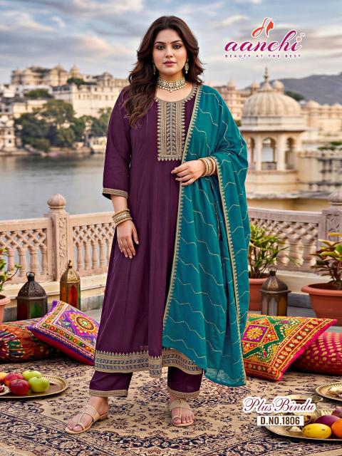 Aanchi Plus Bindu catalog designer kurtis wholesale online shopping 