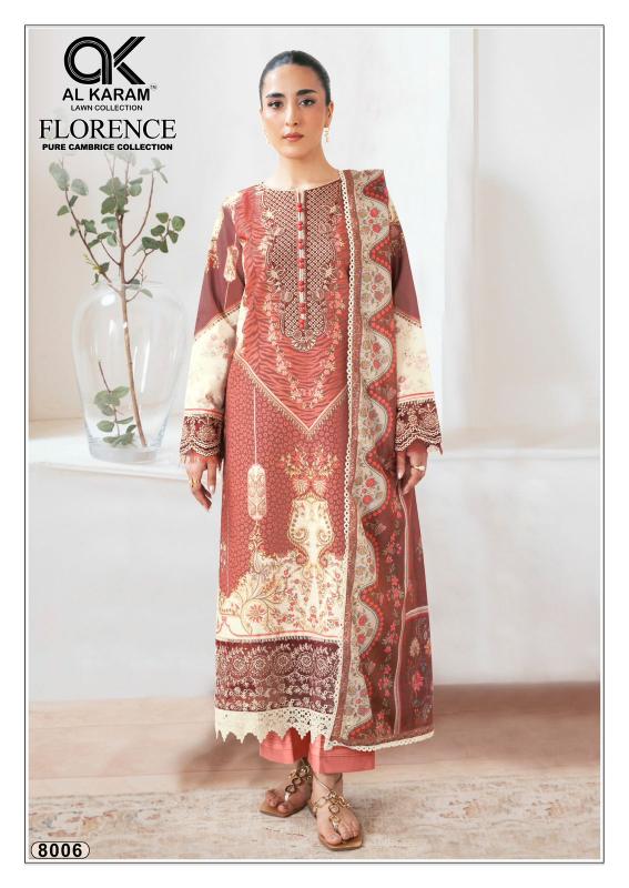 AL Karam Florence Vol-8 – Karachi Dress Material - Wholesale Catalog