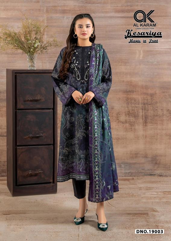 Al Karam Kesariya Vol-19 – Karachi Dress Material - Wholesale Catalog