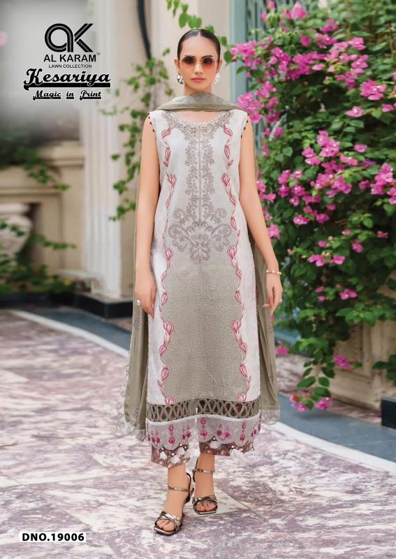 Al Karam Kesariya Vol-19 – Karachi Readymade Kurti Pant With Dupatta - Wholesale Catalog