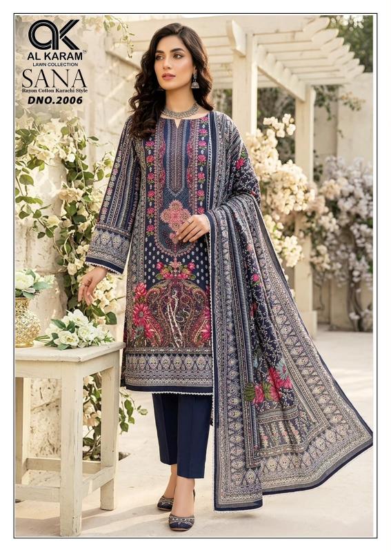 Alkaram Sana Vol- 2 – Karachi Readymade Kurti Pant With Dupatta - Wholesale Catalog