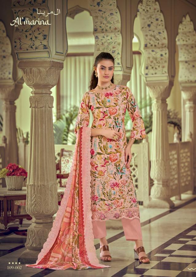 Almarina Chikankari vol 5 catalog surat textile market dress materials