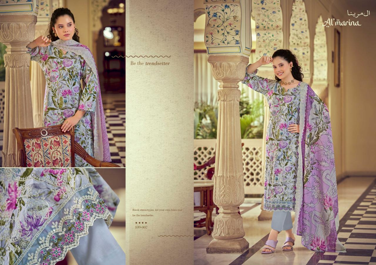 Almarina Chikankari vol 5 catalog surat textile market dress materials