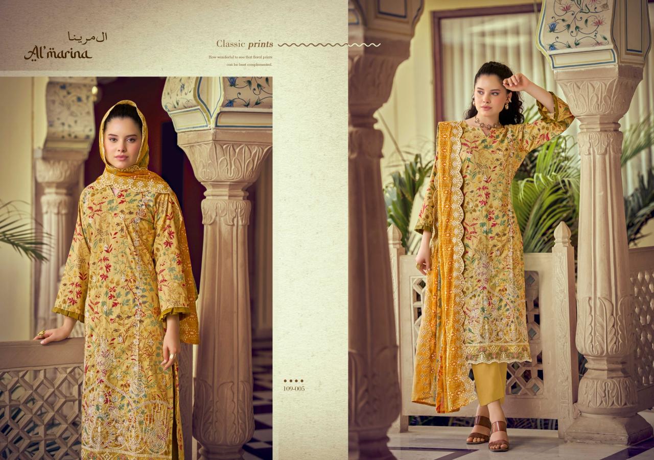 Almarina Chikankari vol 5 catalog surat textile market dress materials