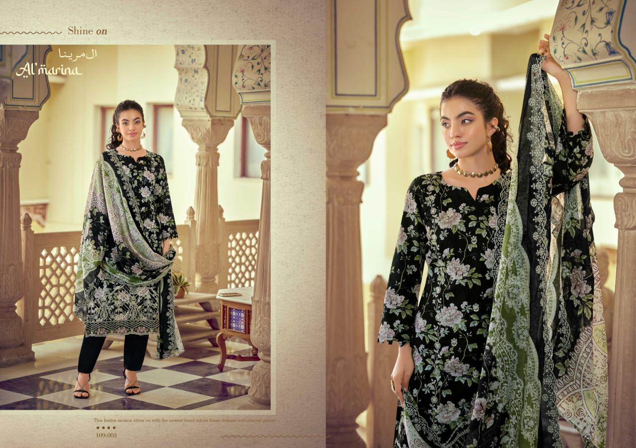 Almarina Chikankari vol 5 catalog surat textile market dress materials
