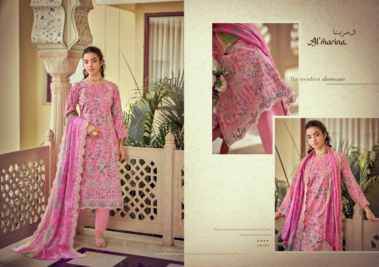 Almarina Chikankari vol 5 catalog surat textile market dress materials