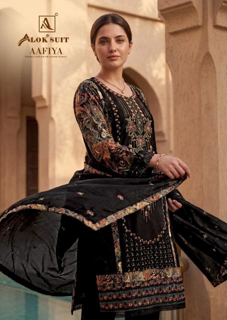 Alok Aafiya catalog retail dress material in surat