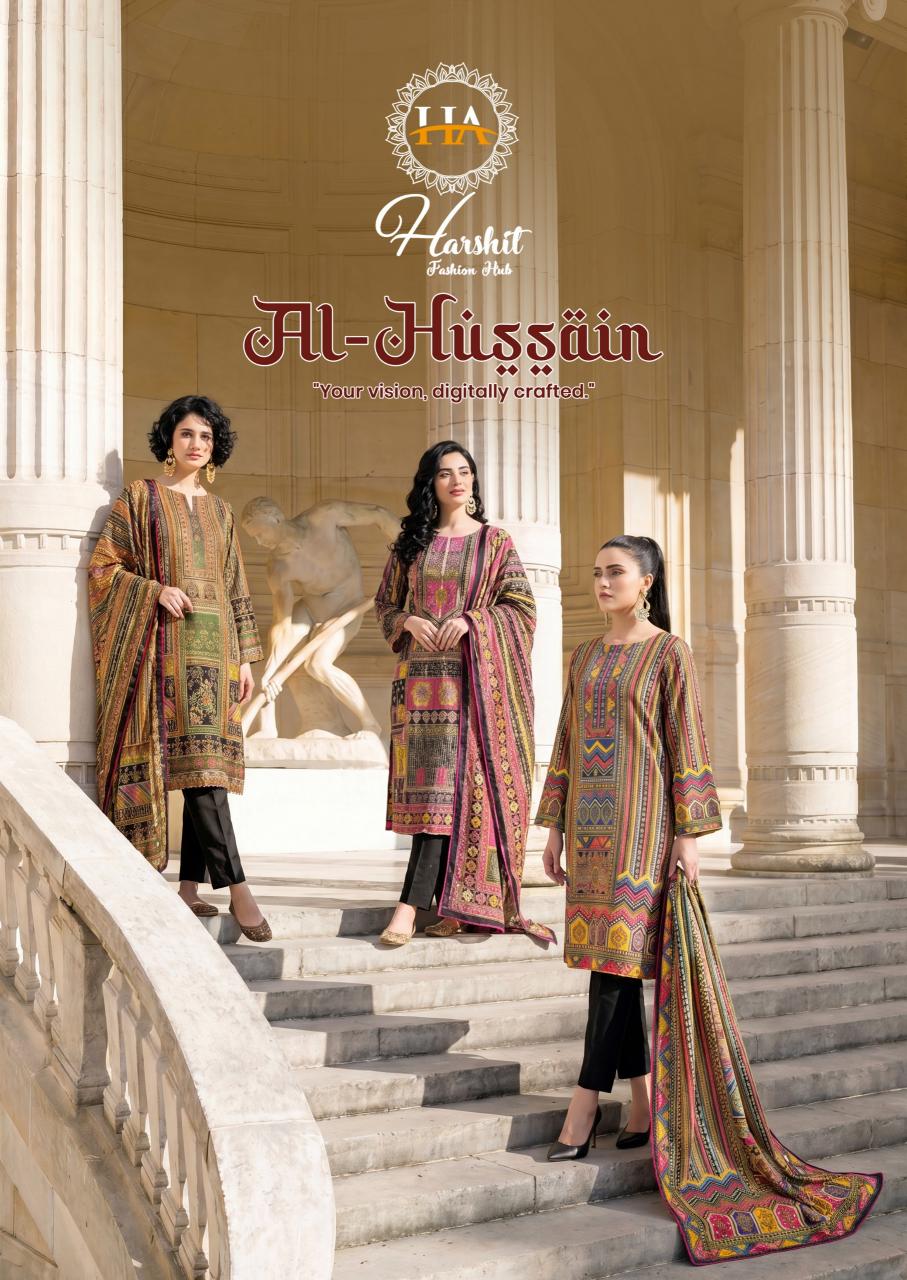 Alok AL Hussain catalog synthetic dress material in surat