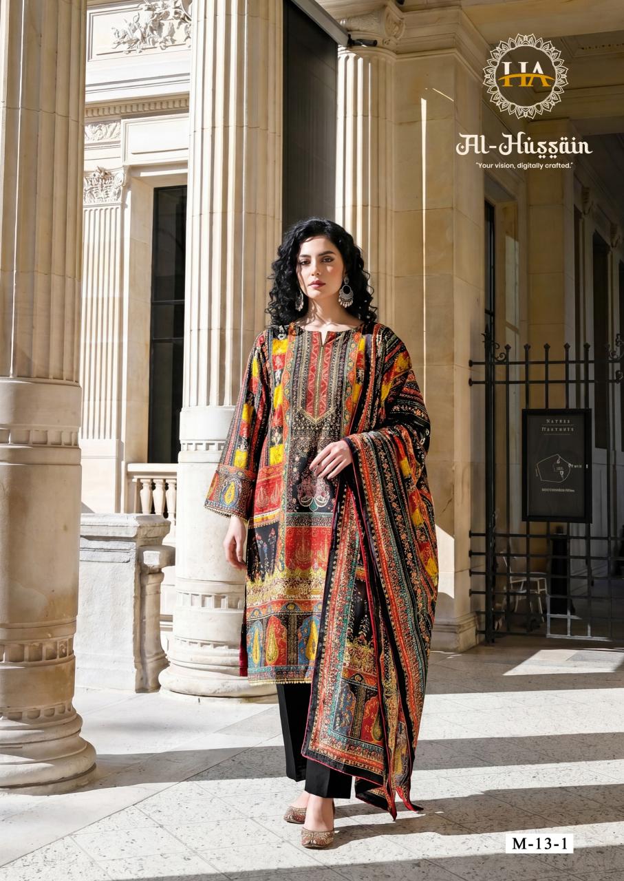 Alok AL Hussain catalog synthetic dress material in surat