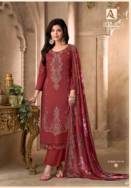 Alok Suits Desi Girl Vol-5 designer salwar Kameez wholesale