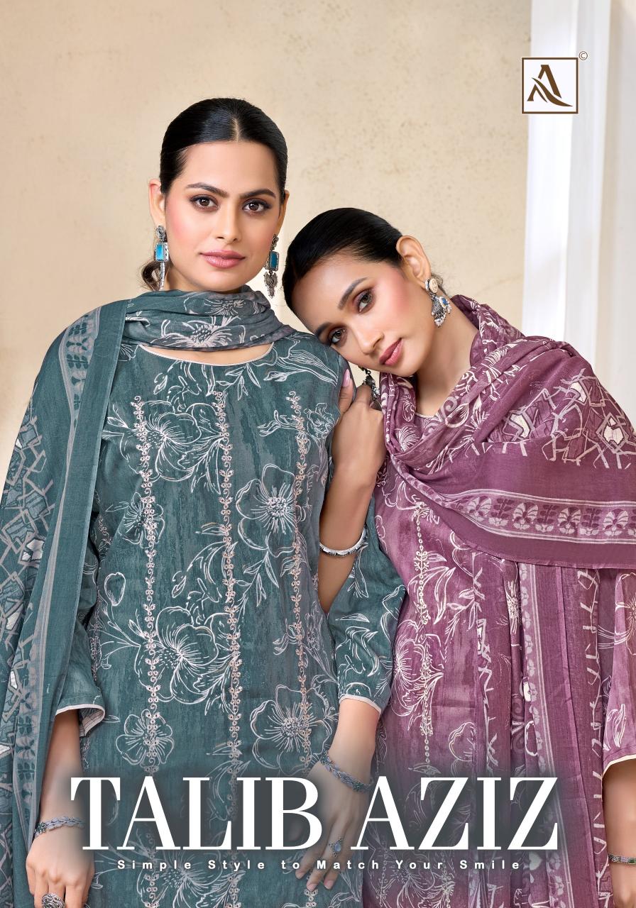 Alok Talib Aziz catalog cotton dress material manufacturers in surat