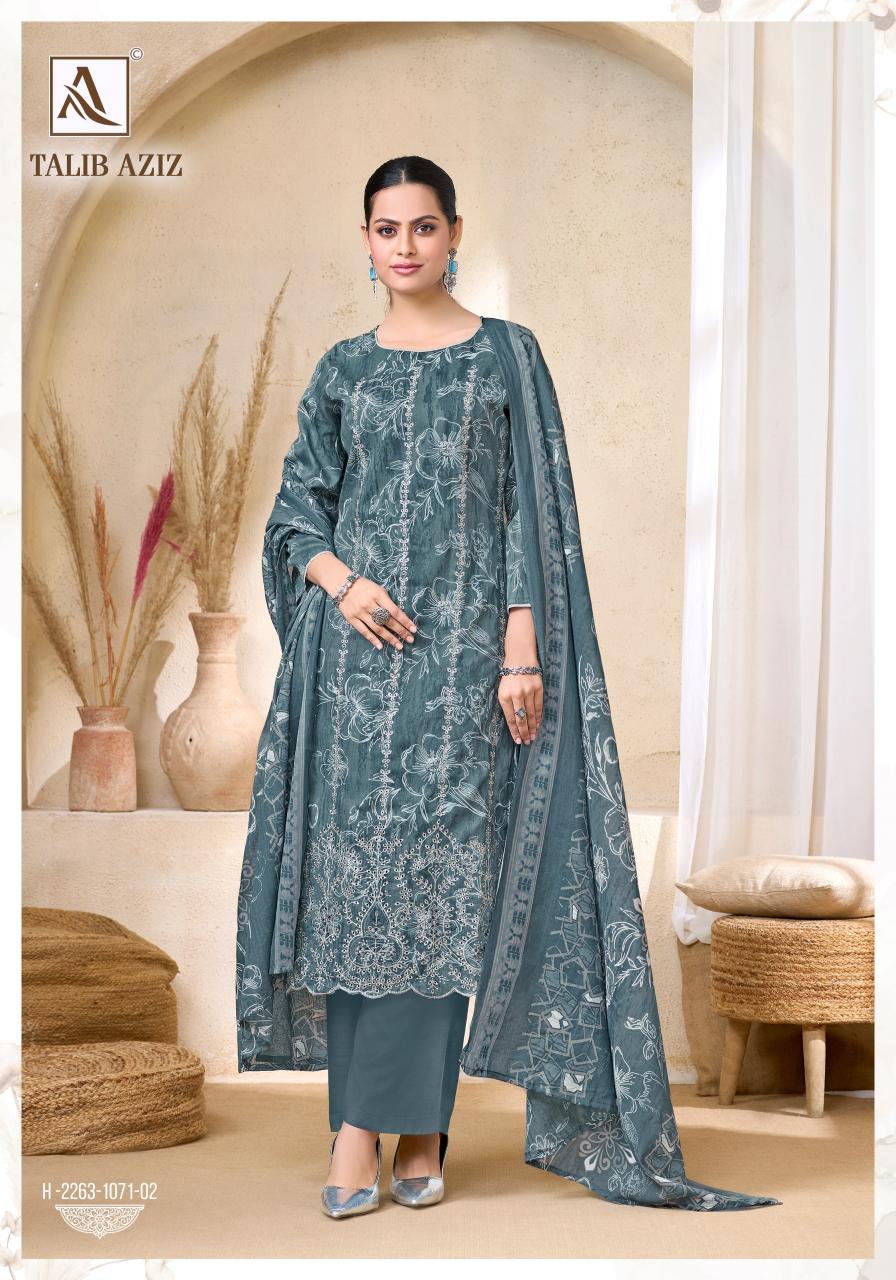Alok Talib Aziz catalog cotton dress material manufacturers in surat