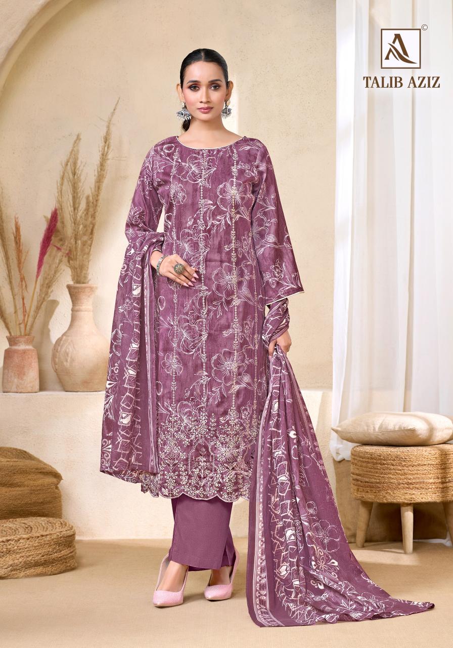 Alok Talib Aziz catalog cotton dress material manufacturers in surat