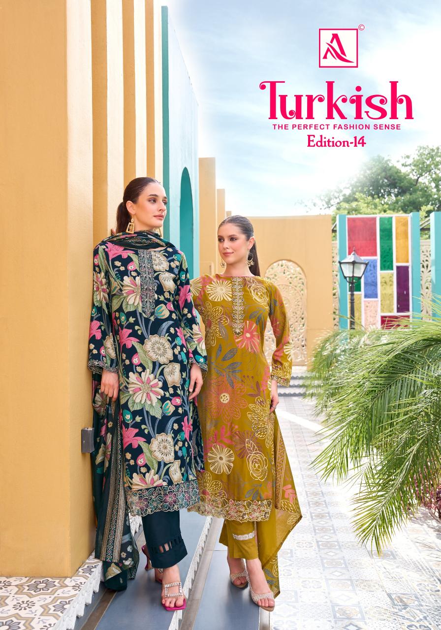 Alok Turkish vol 14 catalog dress material manufacturar in surat