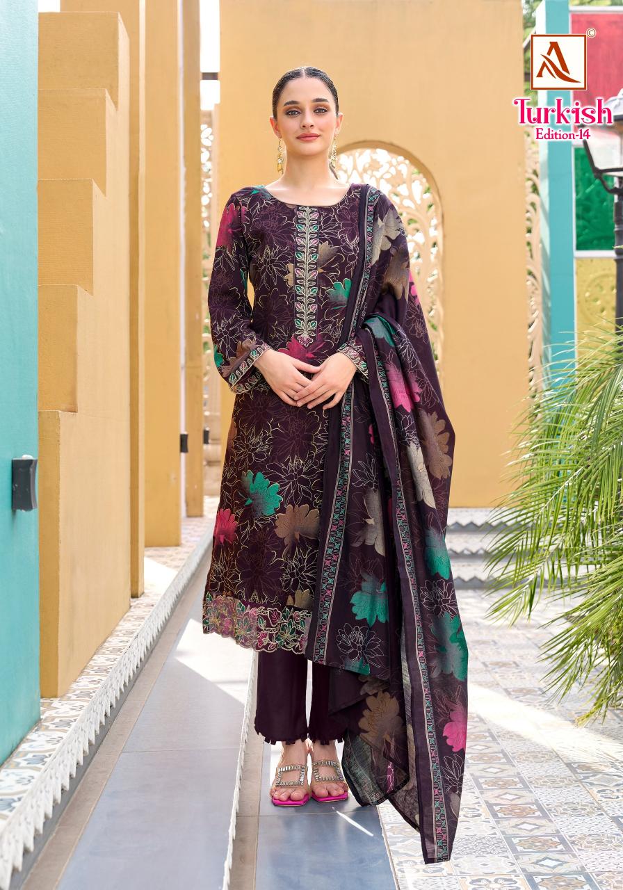 Alok Turkish vol 14 catalog dress material manufacturar in surat