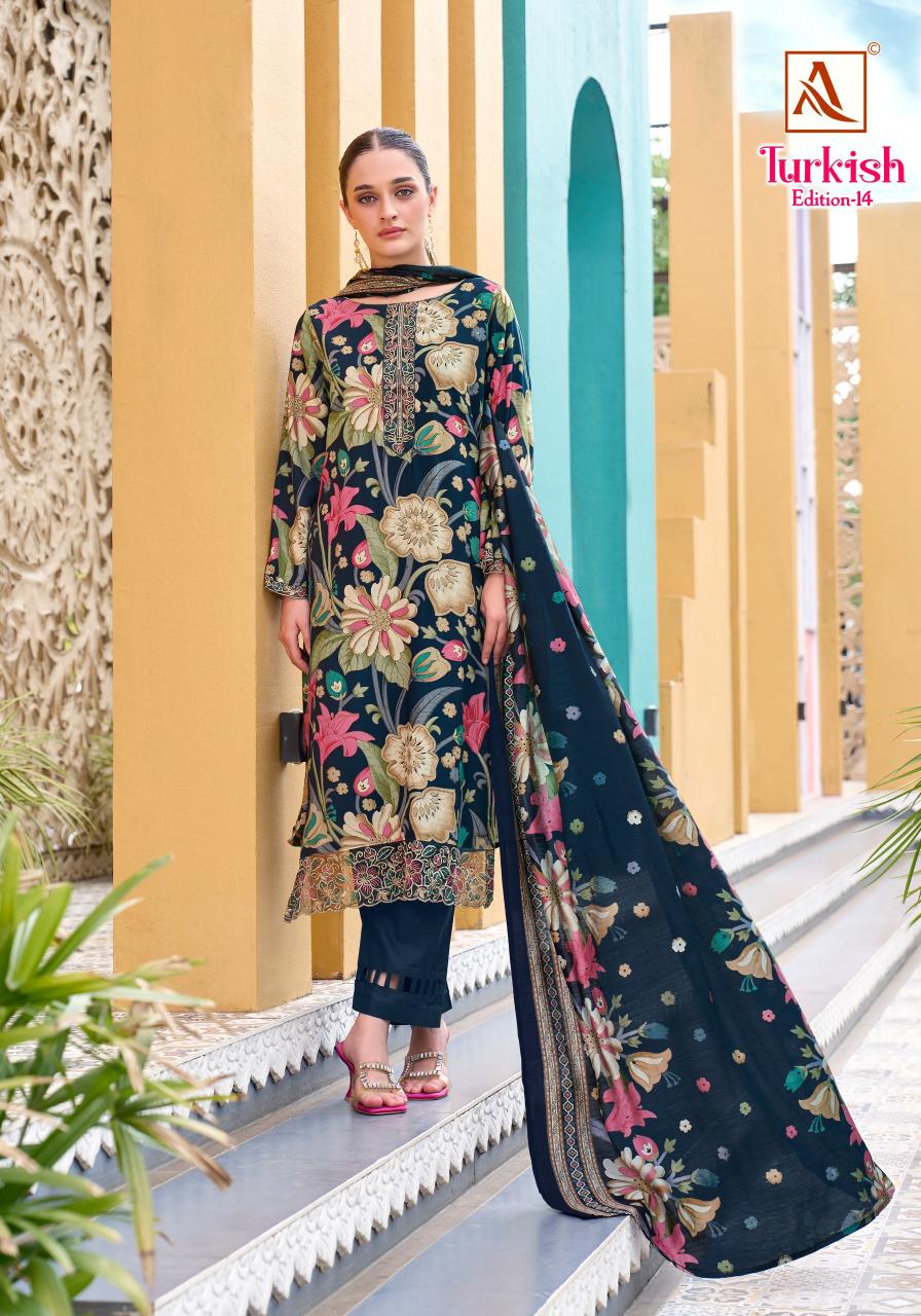 Alok Turkish vol 14 catalog dress material manufacturar in surat