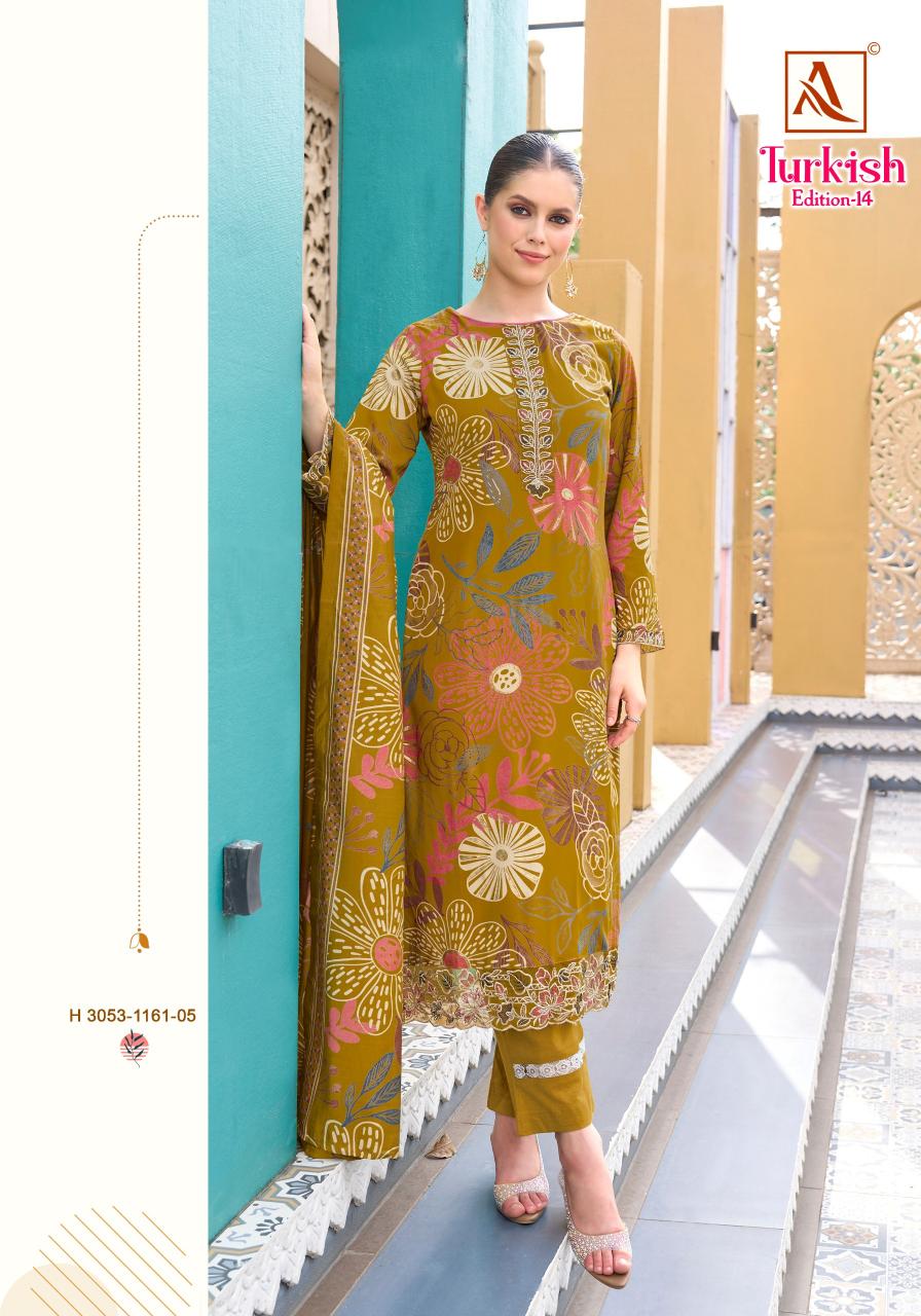 Alok Turkish vol 14 catalog dress material manufacturar in surat