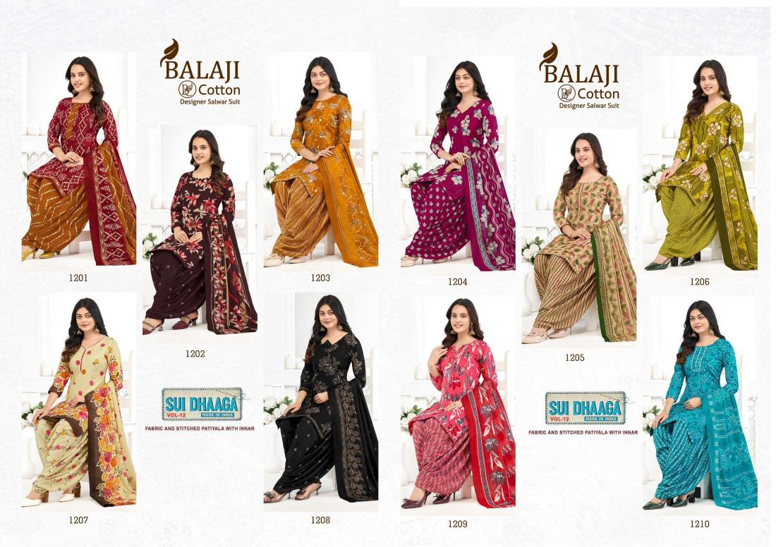 Balaji Sui Dhaaga Vol-12 – Dress Material - Wholesale Catalog