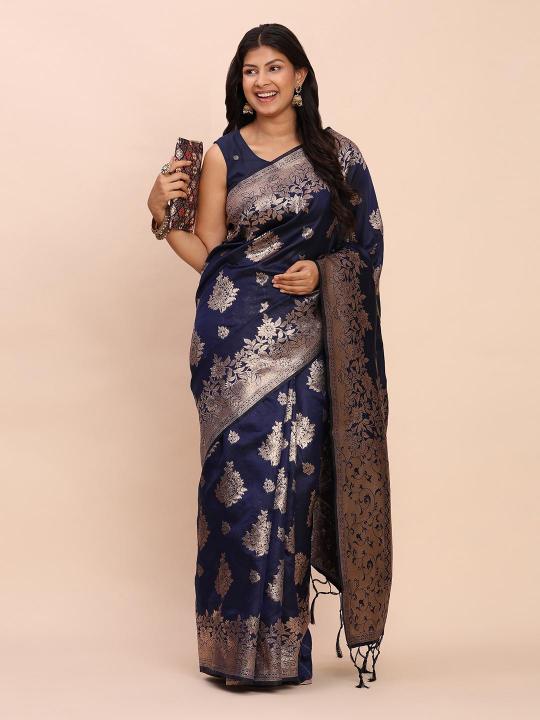 BANARSHI by shree shyam fashion fancy designer Banarasi silk fabric saree wholesale with Fancy latkan