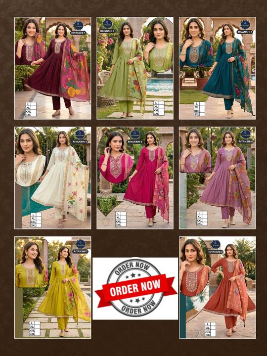 Beauty Riyanshi vol 1 catalog Umbrella style kurtis