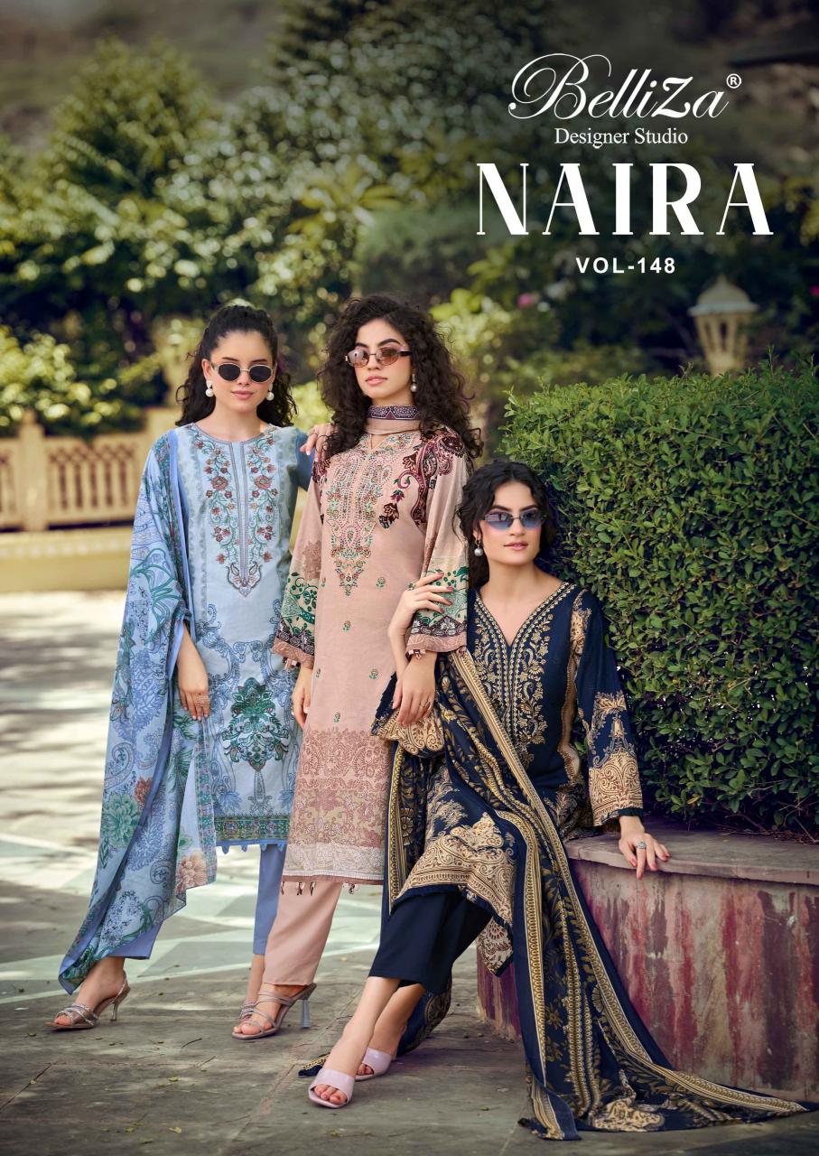 Belliza Naira Vol 148 catalog surat wholesale dress material market