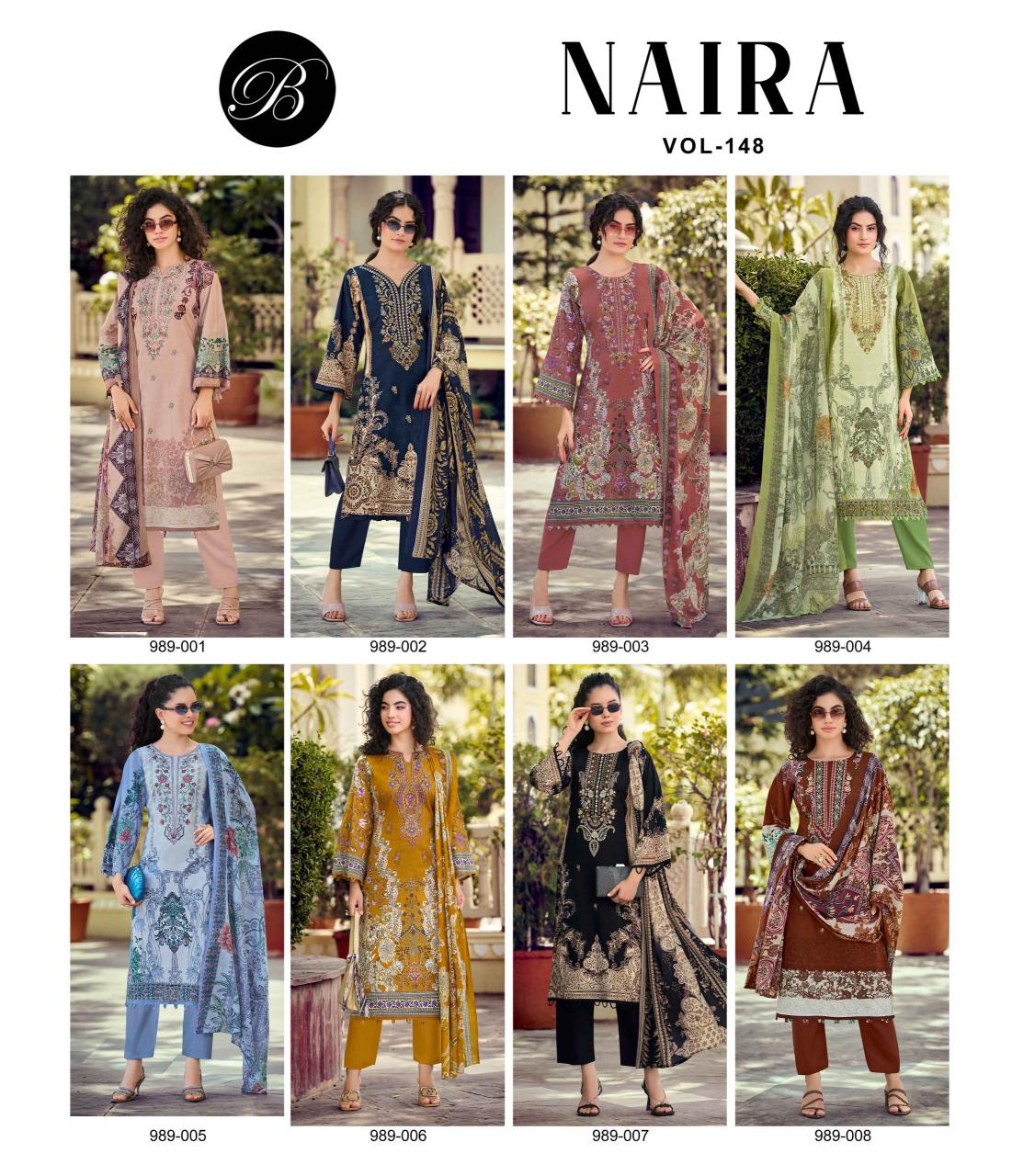 Belliza Naira Vol 148 catalog surat wholesale dress material market