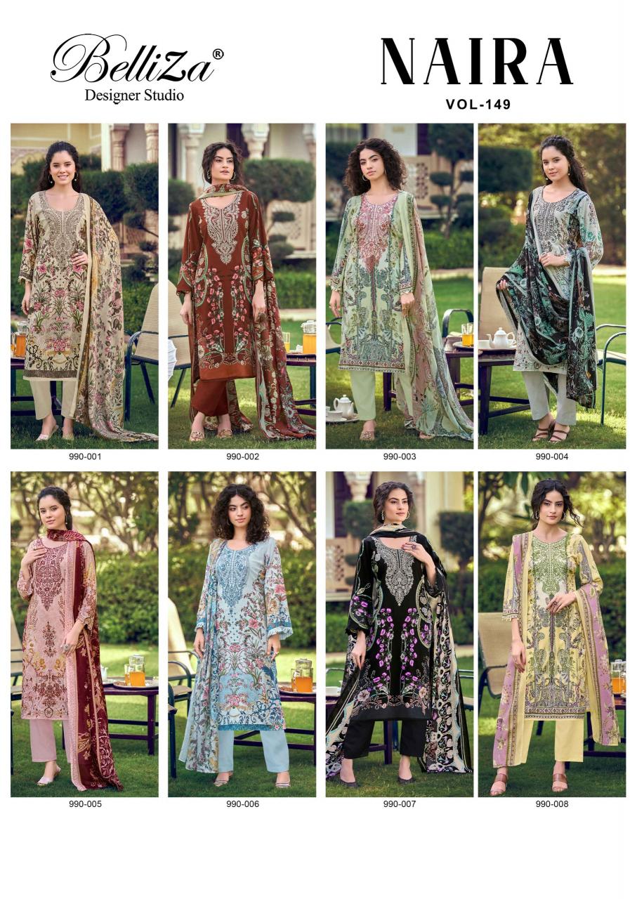 Belliza Naira Vol 149 catalog buy wholesale dress materials in surat