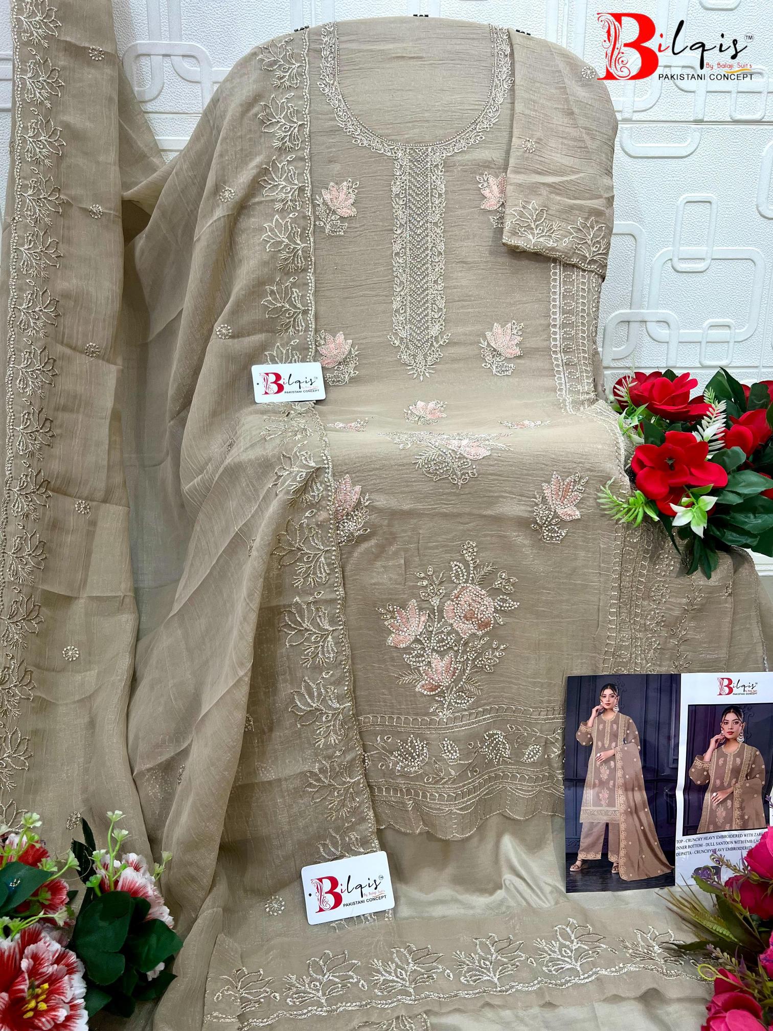 Bilqis B 236 catalog pakistani suits wholesalers in surat