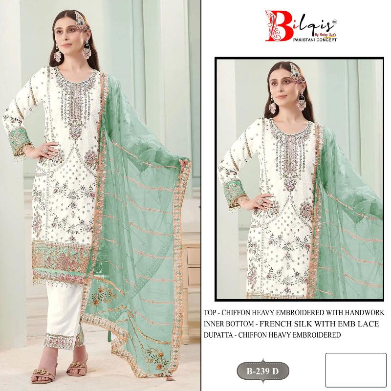 Bilqis B 239 catalog pakistani suit wholesalers