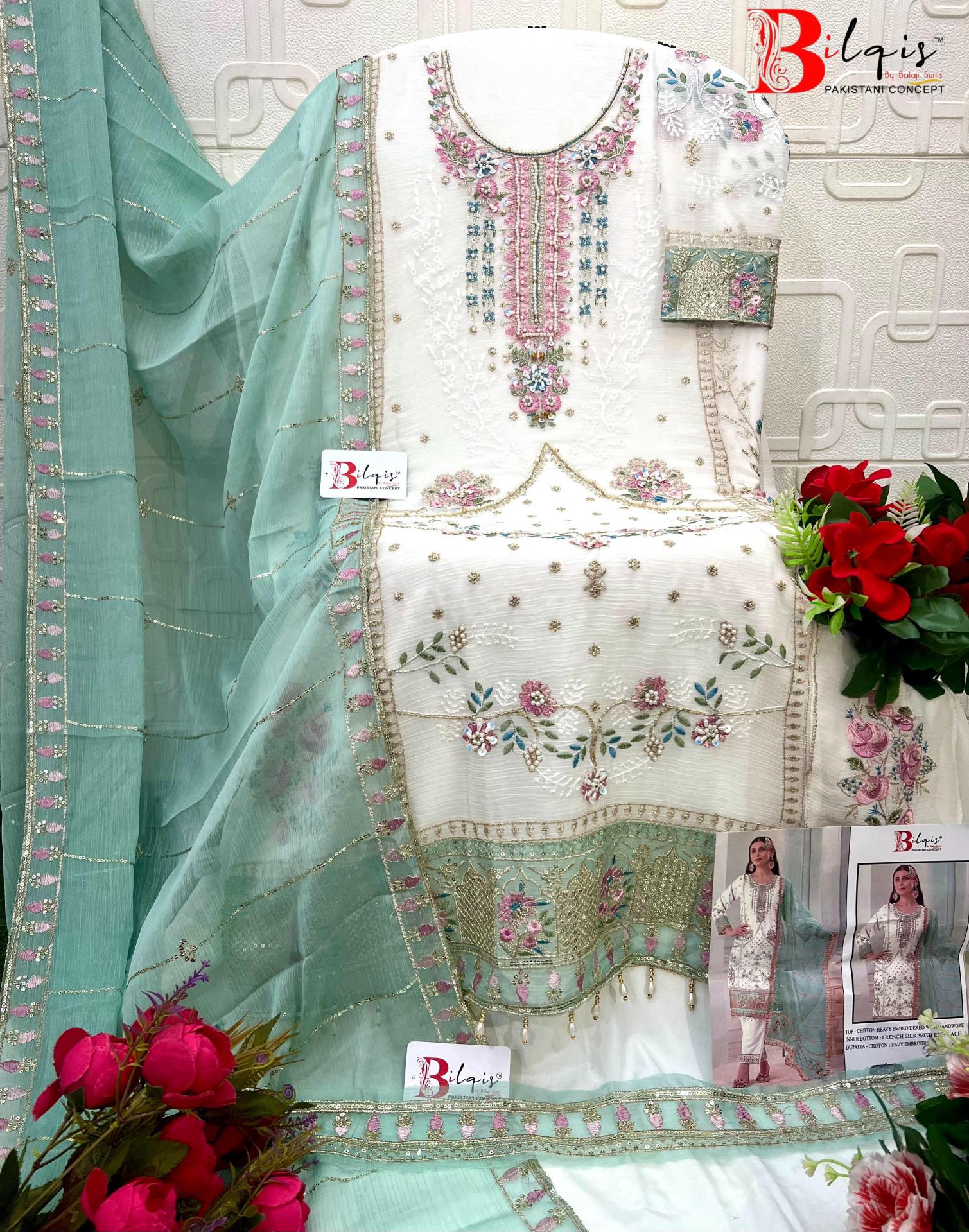 Bilqis B 239 catalog pakistani suit wholesalers
