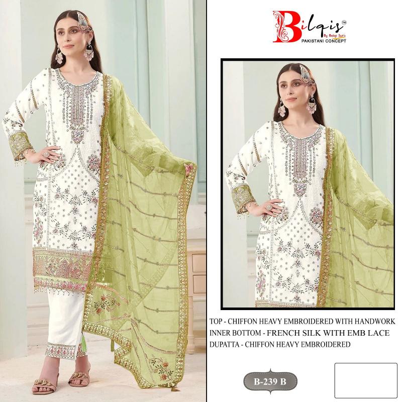 Bilqis B 239 catalog pakistani suit wholesalers