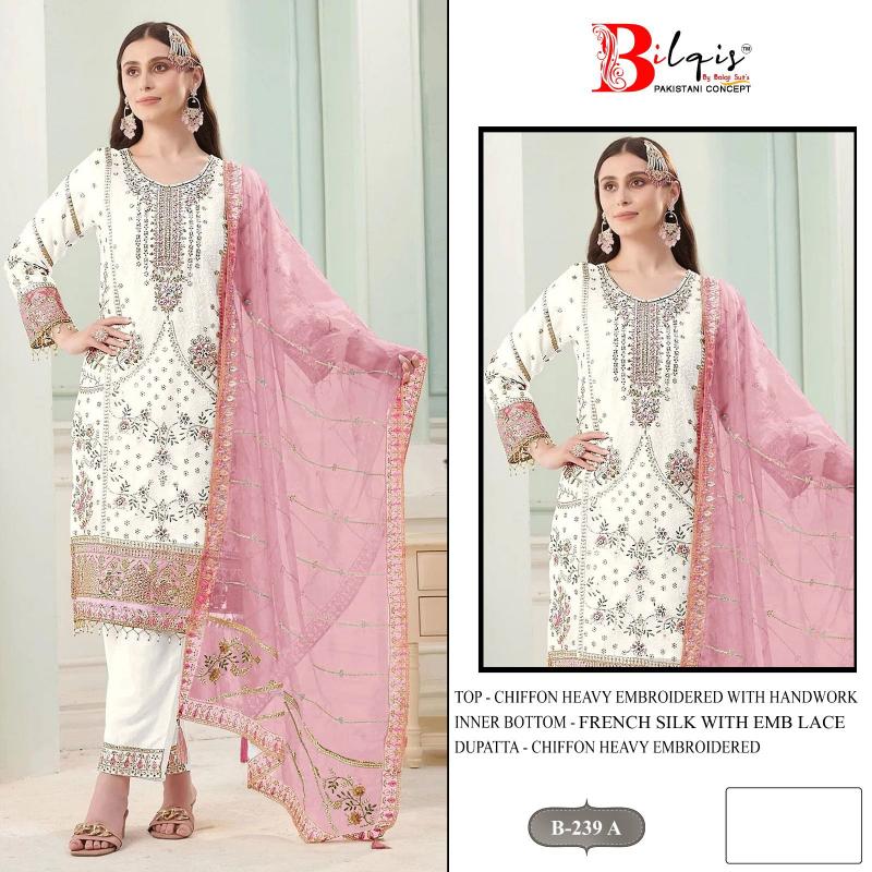 Bilqis B 239 catalog pakistani suit wholesalers