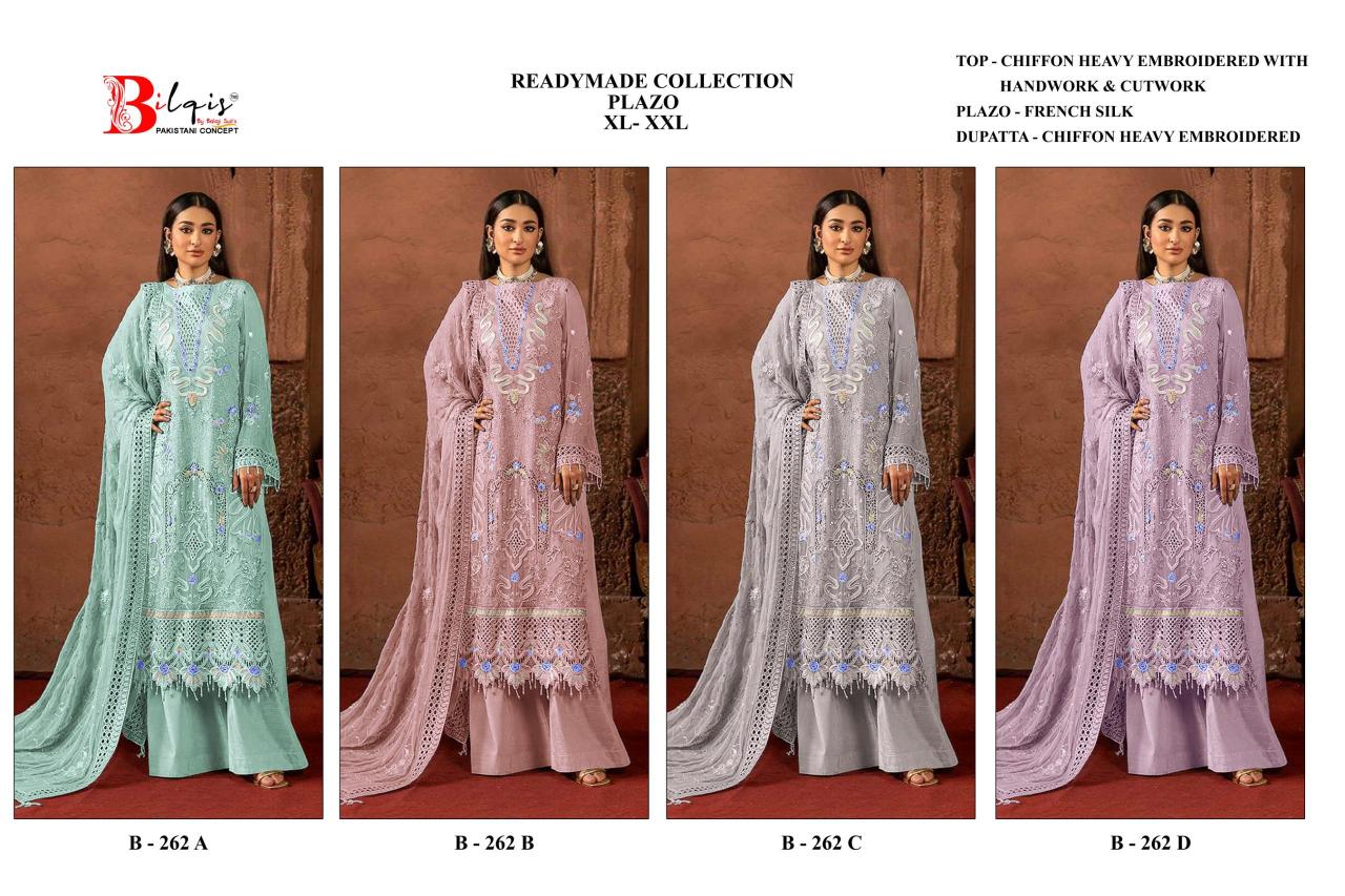 Bilqis B 262 catalog pakistani suit wholesaler