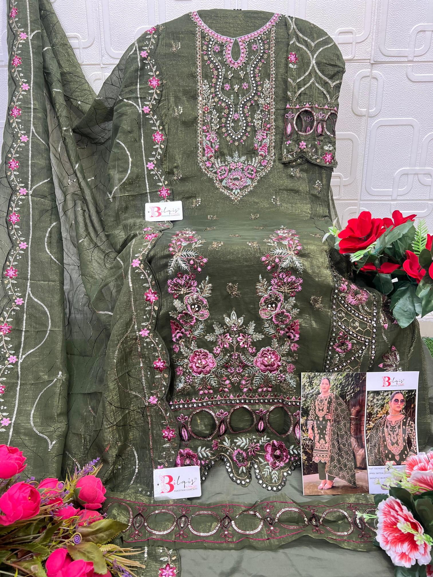 Bilqis B 88 catalog pakistani suits wholesalers in india