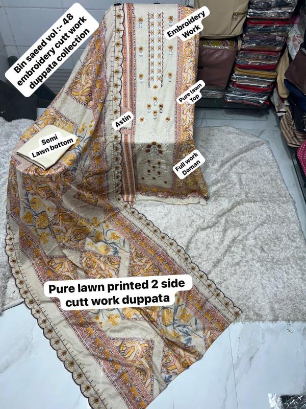 Bin Saeed Vol-48 – Pakistani Dress Material - Wholesale Catalog