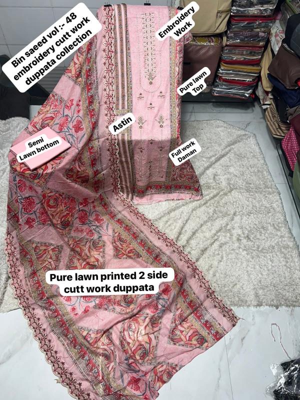Bin Saeed Vol-48 – Pakistani Dress Material - Wholesale Catalog