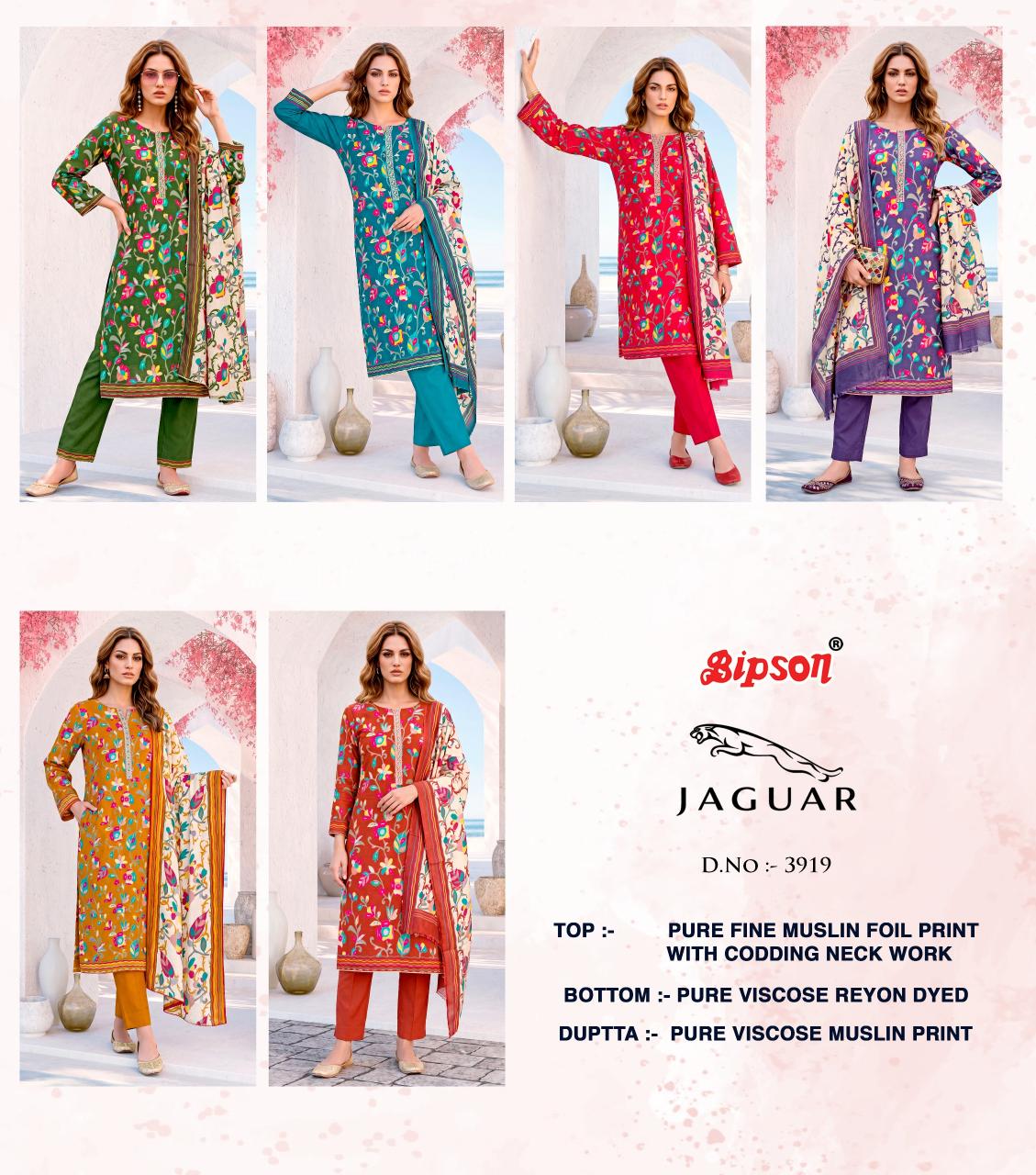 Bipson Jaguar 3919 catalog buy wholesale salwar kameez online
