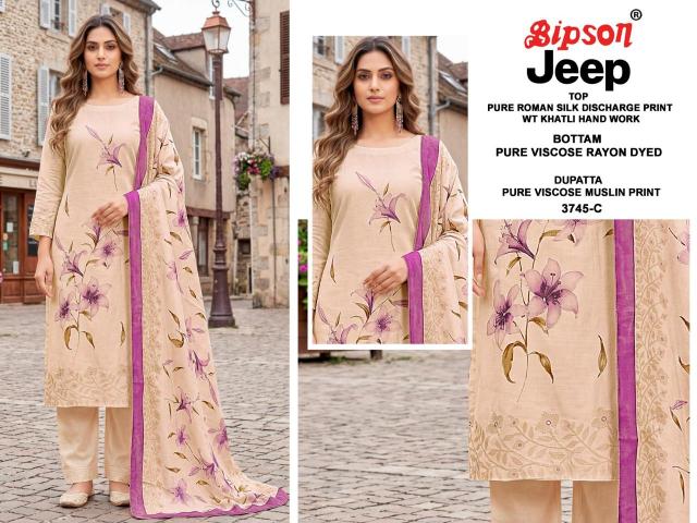 Bipson Jeep Wranglar 3745 Catalog churidar salwar kameez wholesale market