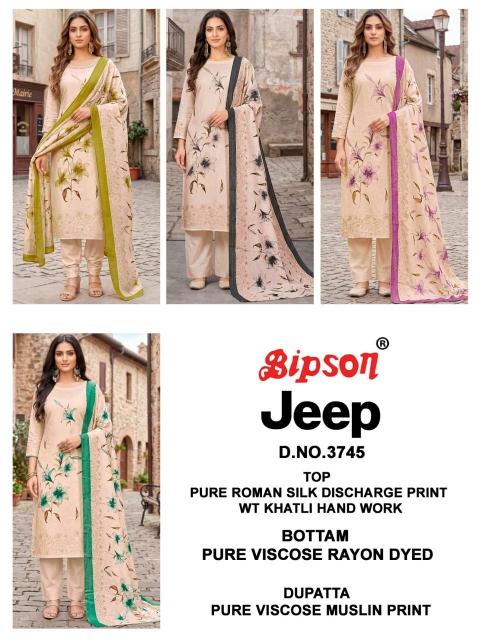 Bipson Jeep Wranglar 3745 Catalog churidar salwar kameez wholesale market
