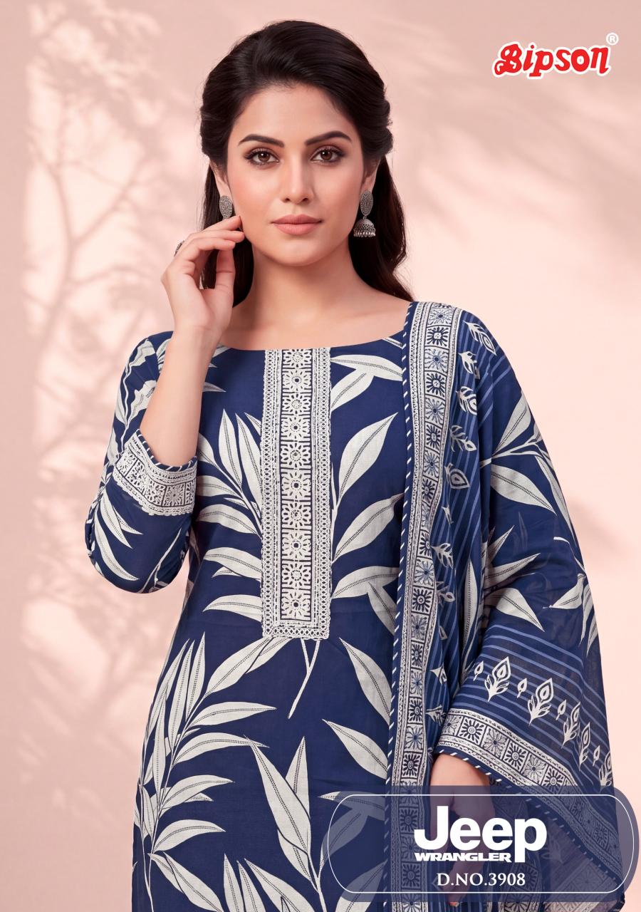 Bipson Jeep Wranglar 3908 Catalog party wear salwar kameez wholesale