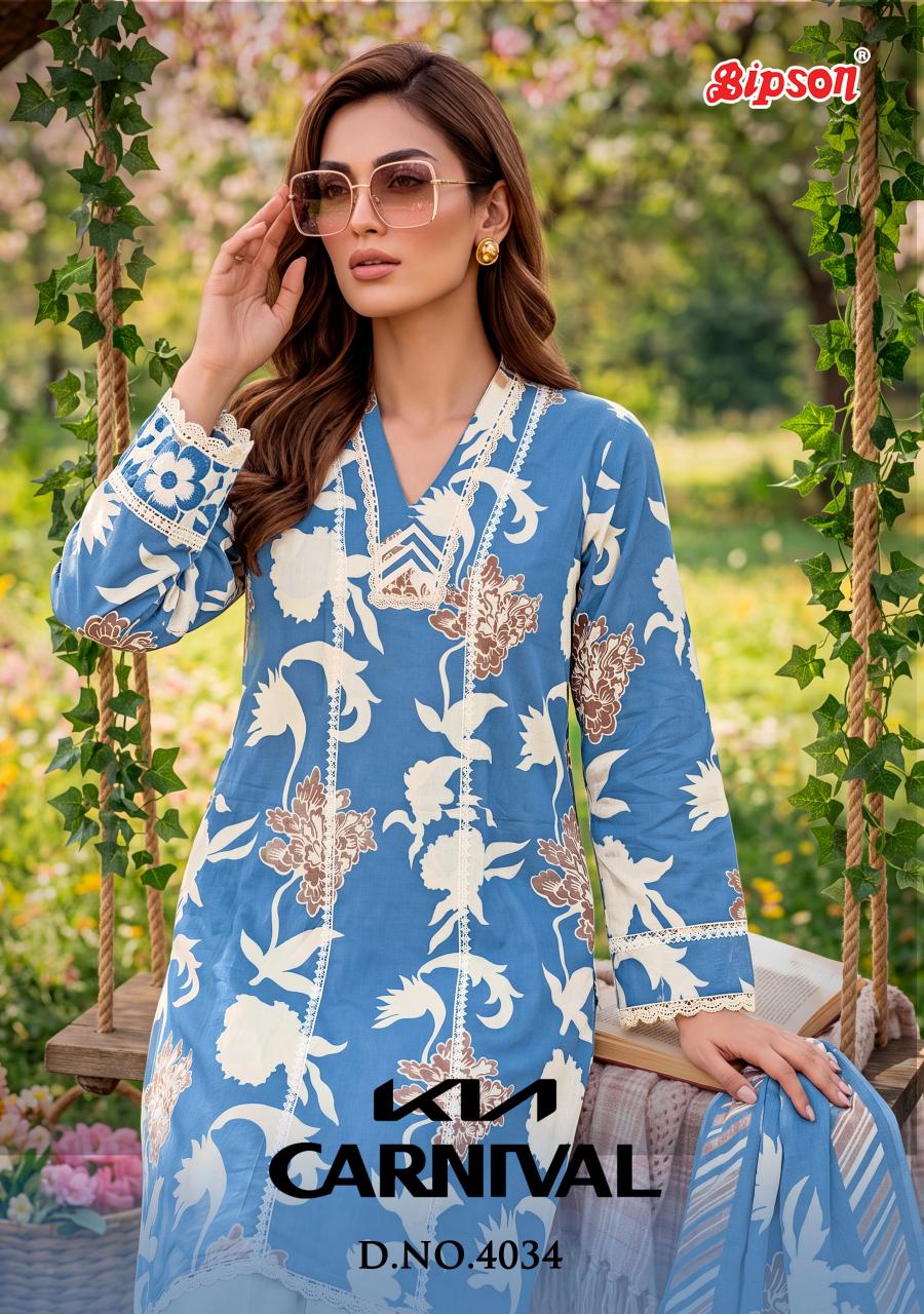 Bipson Kia Carnival 4034 catalog designer salwar kameez wholesale online 