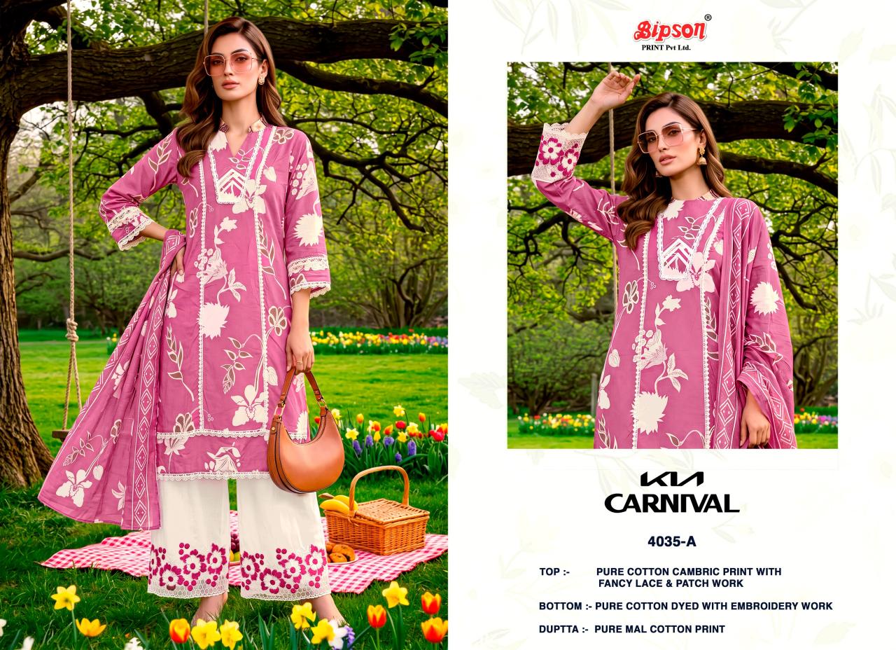 Bipson Kia Carnival 4035 catalog designer salwar kameez wholesalers uk