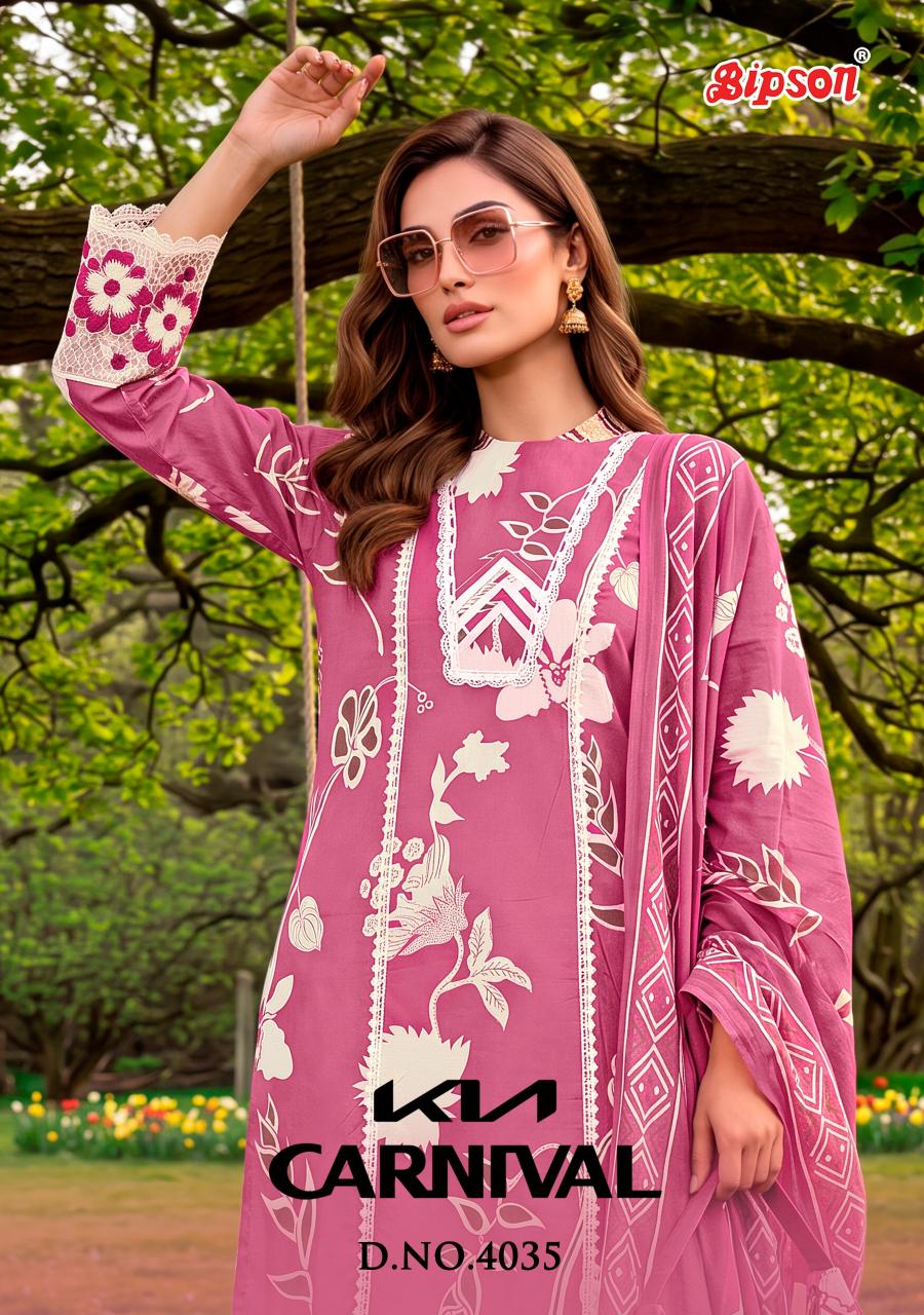 Bipson Kia Carnival 4035 catalog designer salwar kameez wholesalers uk