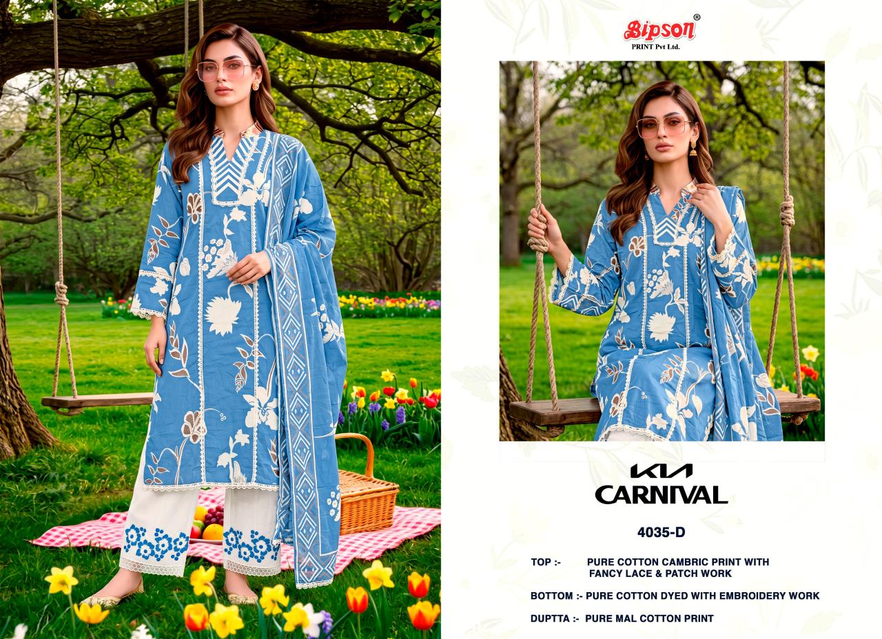 Bipson Kia Carnival 4035 catalog designer salwar kameez wholesalers uk