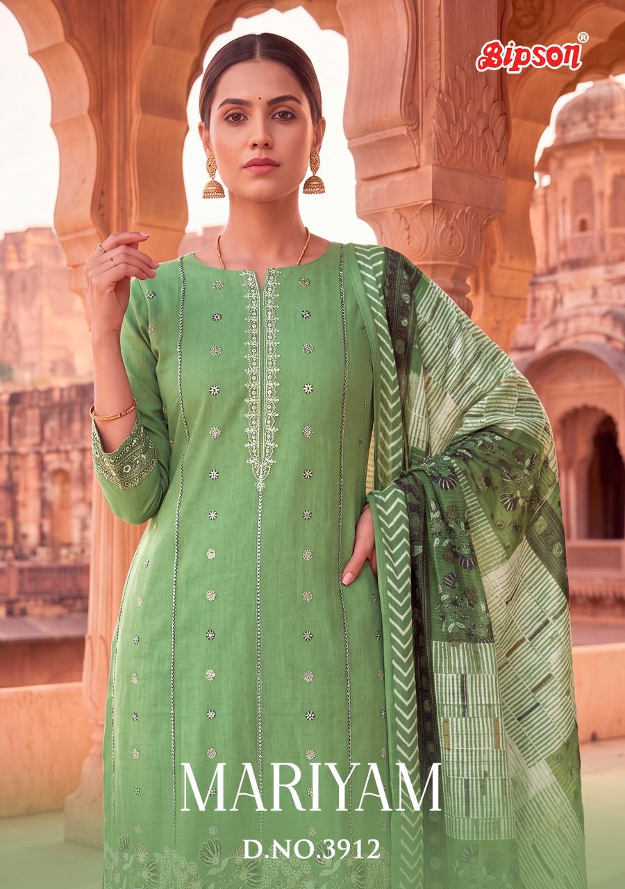 Bipson Mariyam 3912 catalog wholesale unstitched salwar kameez material