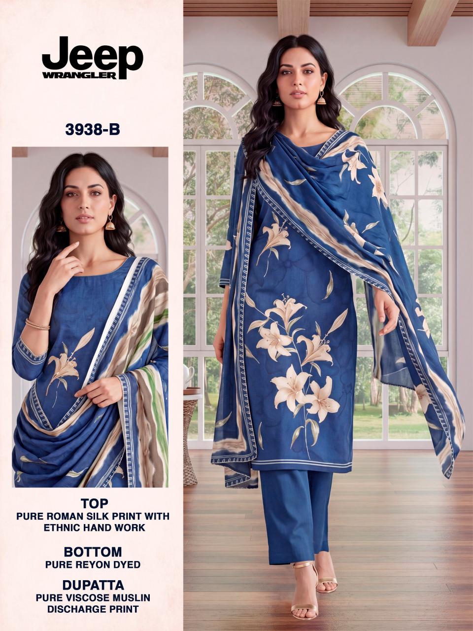 BIPSON PRINTS JEEP WRANGLAR - 3938 Bulk salwar kameez suppliers in Kolkata