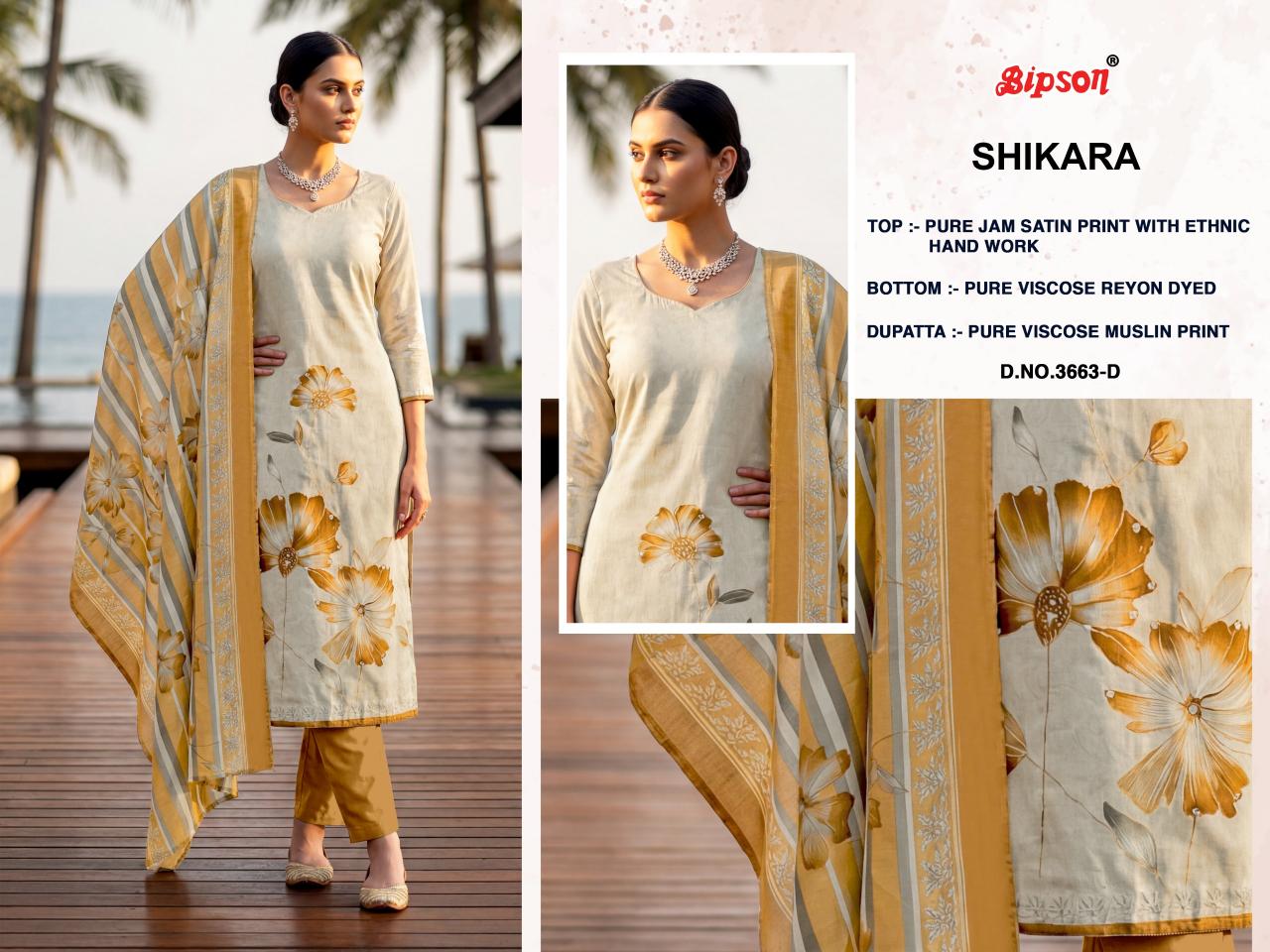 Bipson Sikara 3663 catalog chennai salwar kameez wholesaler