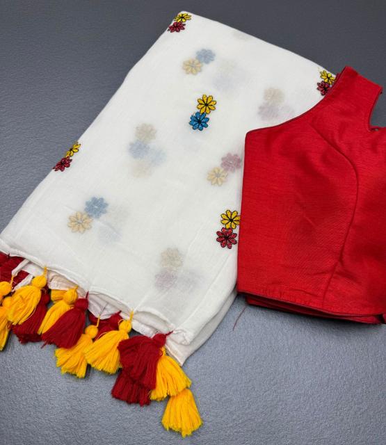 Blousewala presenting  Mal With Work Wholesale saree shops in Kolkata