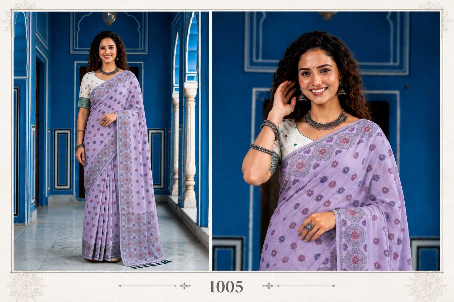 Bunawat - Aananya Sangam Prints Cotton Woven Work Traditional Saree